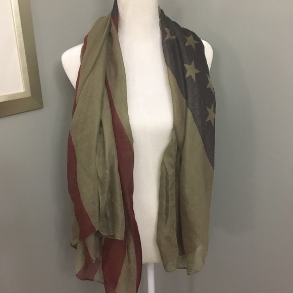 D&Y American Flag Scarf - Picture 2 of 7